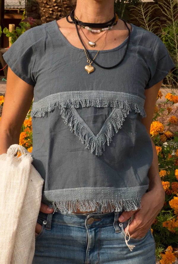 cotton shirt blue