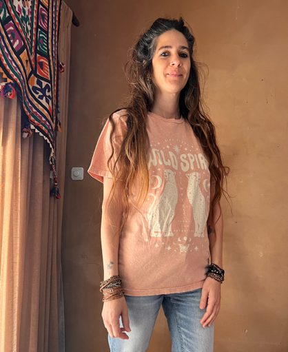 חולצת איגל ורודה